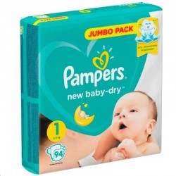 Подгузники, Pampers (Памперс) 2-5 кг №94 Нью беби-драй ньюборн