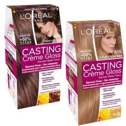 Краска для волос, L'Oreal (Лореаль) 160 мл Кастинг крем глосс Т645 Янтарь