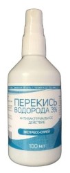 Перекись водорода, р-р 3% 100 мл №1 экспресс-спрей флакон