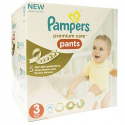 Подгузники-трусики, Pampers (Памперс) 6-11 кг р. 3 №56 премиум кеа миди