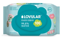 Салфетки влажные Lovular Свит кисс 100 шт.