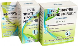 Гель для лица Доктор Пектин Пектилифт лифтинг против морщин до 35 лет курс на 1 неделю 50 мл