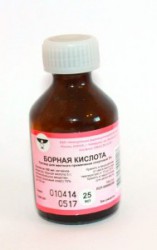 Борная кислота р-р д/местн. прим. [спирт.] 3% 25 мл 1 шт.