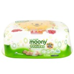 Салфетки влажные, Moony (Муни) 80 шт пласт. бокс