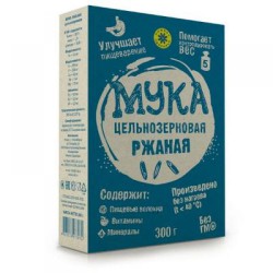 Мука, Компас здоровья 300 г ржаная цельнозерная