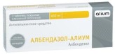 Албендазол-Алиум, табл. п/о пленочной 400 мг №3