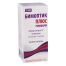 БИМОПТИК ПЛЮС, капли глазн. 0.3 мг/мл+5 мг/мл 3 мл флакон