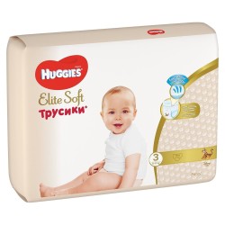 Подгузники-трусики, Huggies (Хаггис) 6-11 кг р. 3 №72 элит софт