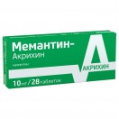 Мемантин-Акрихин, табл. п/о пленочной 10 мг №28
