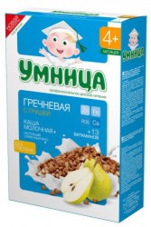Каша молочная Сами с Усами гречневая с грушей 200 г