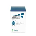 Севэлла, таблетки покрытые оболочкой пленочной 800 мг 60 шт