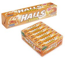 Леденцы 33.5 г Halls имбирь и мандарин 12 упаковок
