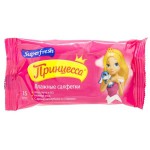 Салфетки влажные, Superfresh (Суперфреш) 15 шт принцесса