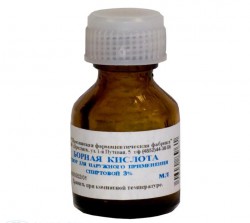 Борная кислота р-р д/местн. прим. [спирт.] 3% 10 мл 1 шт.