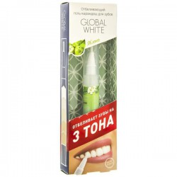 Гель-карандаш Global white отбеливающий яблоко 5 мл