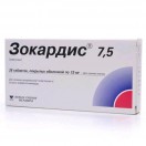 Зокардис 7,5, табл. п/о пленочной 7.5 мг №28