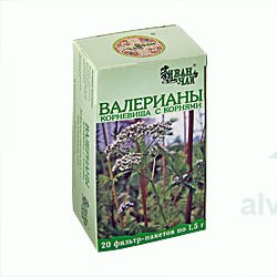 Валерианы корневища с корнями ф/пак. 1.5 г 20 шт.
