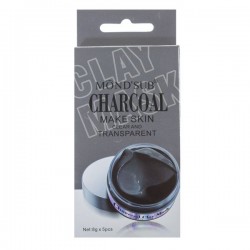 Маска для лица Mondsub из глины с углем 5 шт. 8 мл