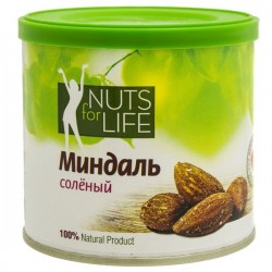 Миндаль, Nuts for Life (Натс фо Лайф) 115 г соленый