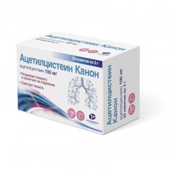 Ацетилцистеин Канон гран. д/р-ра д/приема внутрь 100 мг 3 г 20 шт.