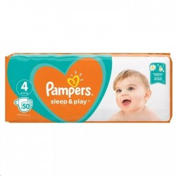 Подгузники, Pampers (Памперс) 9-14 кг р. 4 №50 слип энд плей макси