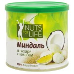 Миндаль, Nuts for Life (Натс фо Лайф) 115 г в сахаре с кокосом