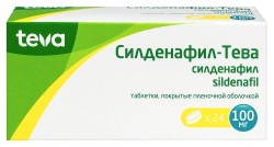 Силденафил-Тева табл. п/о пленочной 100 мг 24 шт.