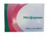 Метформин, табл. 1000 мг №60