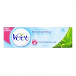 Крем для депиляции, Veet (Вит) 100 мл для чувствительной кожи с алоэ вера и витамином Е