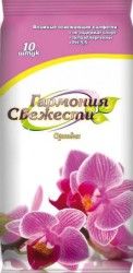Салфетки влажные Гармония свежести орхидея 10 шт.