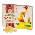 Карамель леденцовая, РадоГрад 3.2 г 10 шт с живицей кедра и прополисом мед и лимон