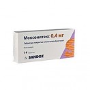 Моксонитекс, табл. п/о пленочной 0.4 мг №14