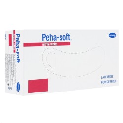 Перчатки нестерильные смотровые нитриловые, Peha soft (Пеха софт) р. xl №180 арт. 9422093 диагностические неопудренные белые 2400001858309