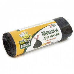 Мешки для мусора, Beesmart (Бисмарт) 60 л №15 с завязками