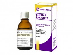 Борная кислота р-р д/местн. прим. [спирт.] 3% 25 мл 1 шт.