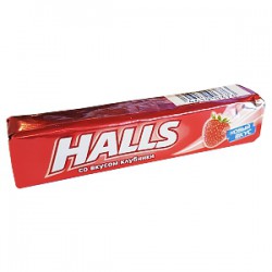 Леденцы Halls (9 леденцов) клубника 25 г