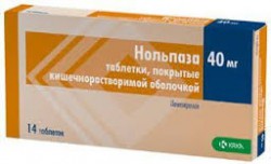 Нольпаза, табл. п/о кишечнораств. 40 мг №14