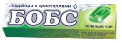Леденцы Бобс с кристаллами зеленый чай БАД 10 шт. 3.5 г